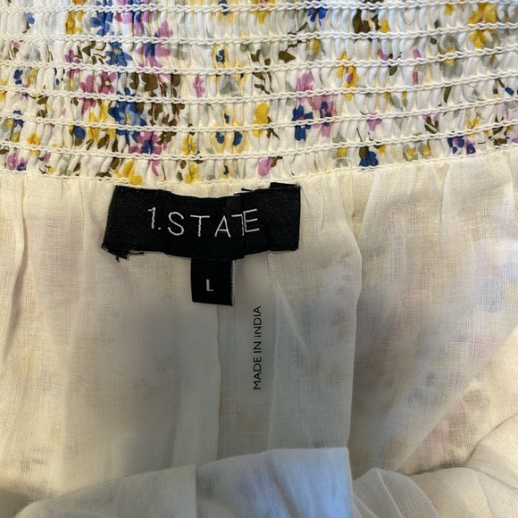 1. State patchwork ditzy floral ruffle skirt - Picture 2 of 3